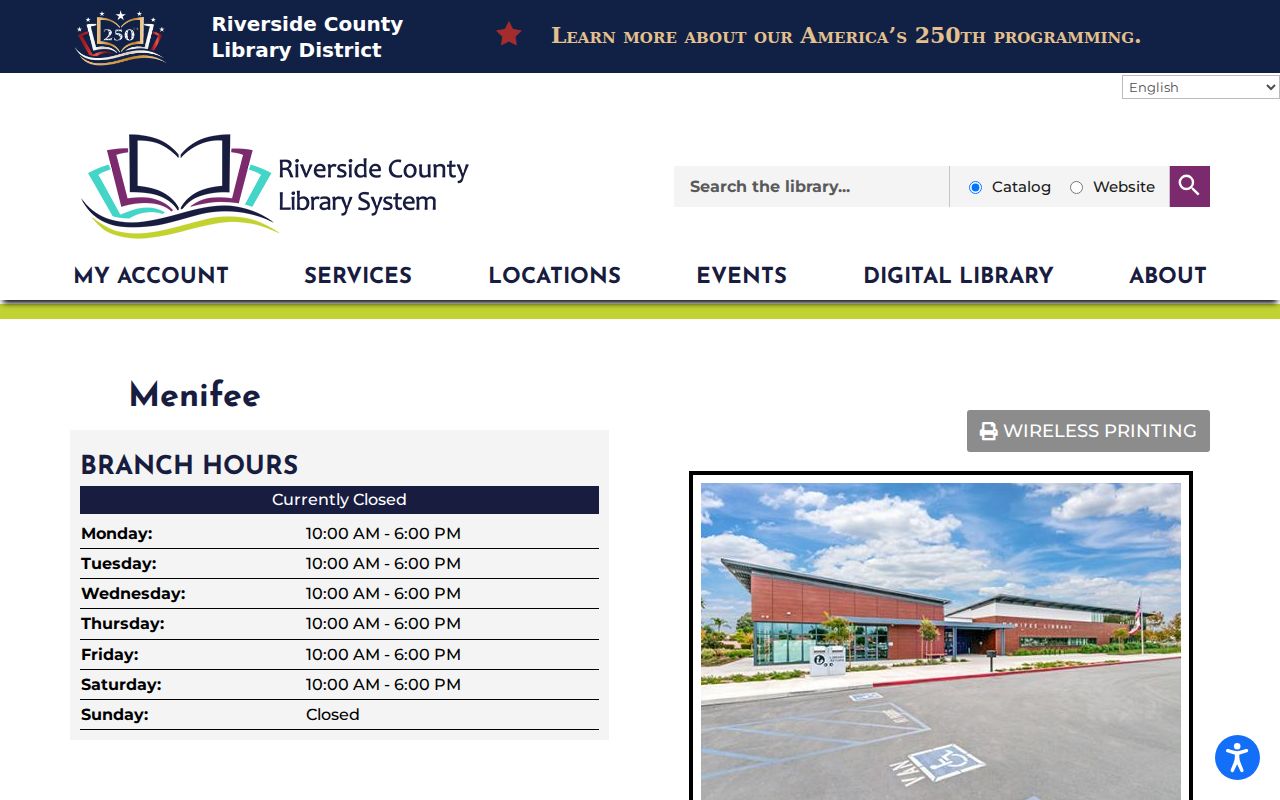 Menifee city directory Menifee Library research access