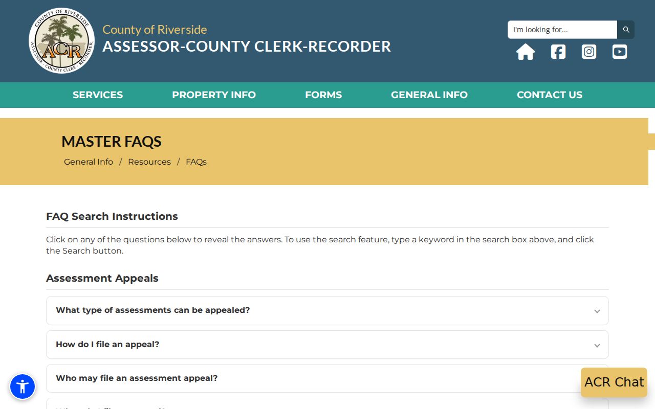 Menifee previous residents assessor parcel and ownership guidance
